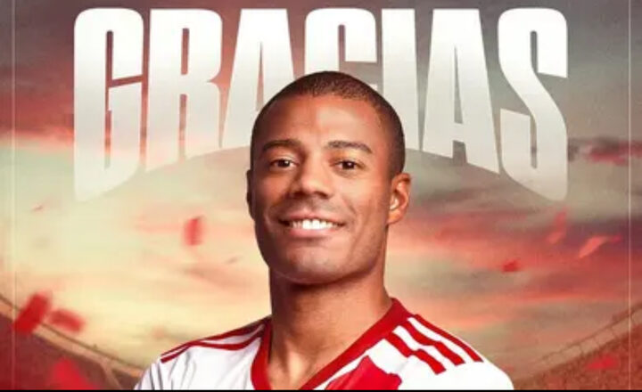 River agradeceu o meio-campista em publicação (Arte: Divulgação / River Plate)