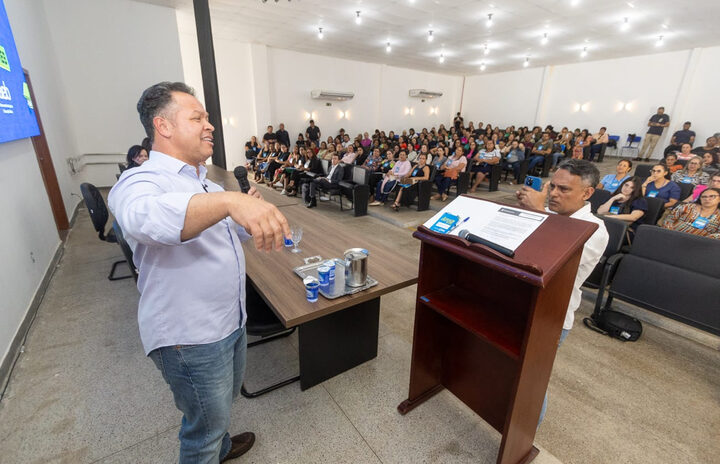 Cláudio Ferreira, na abertura da formação para gestores da educação: "A nossa estratégia é de fazer 